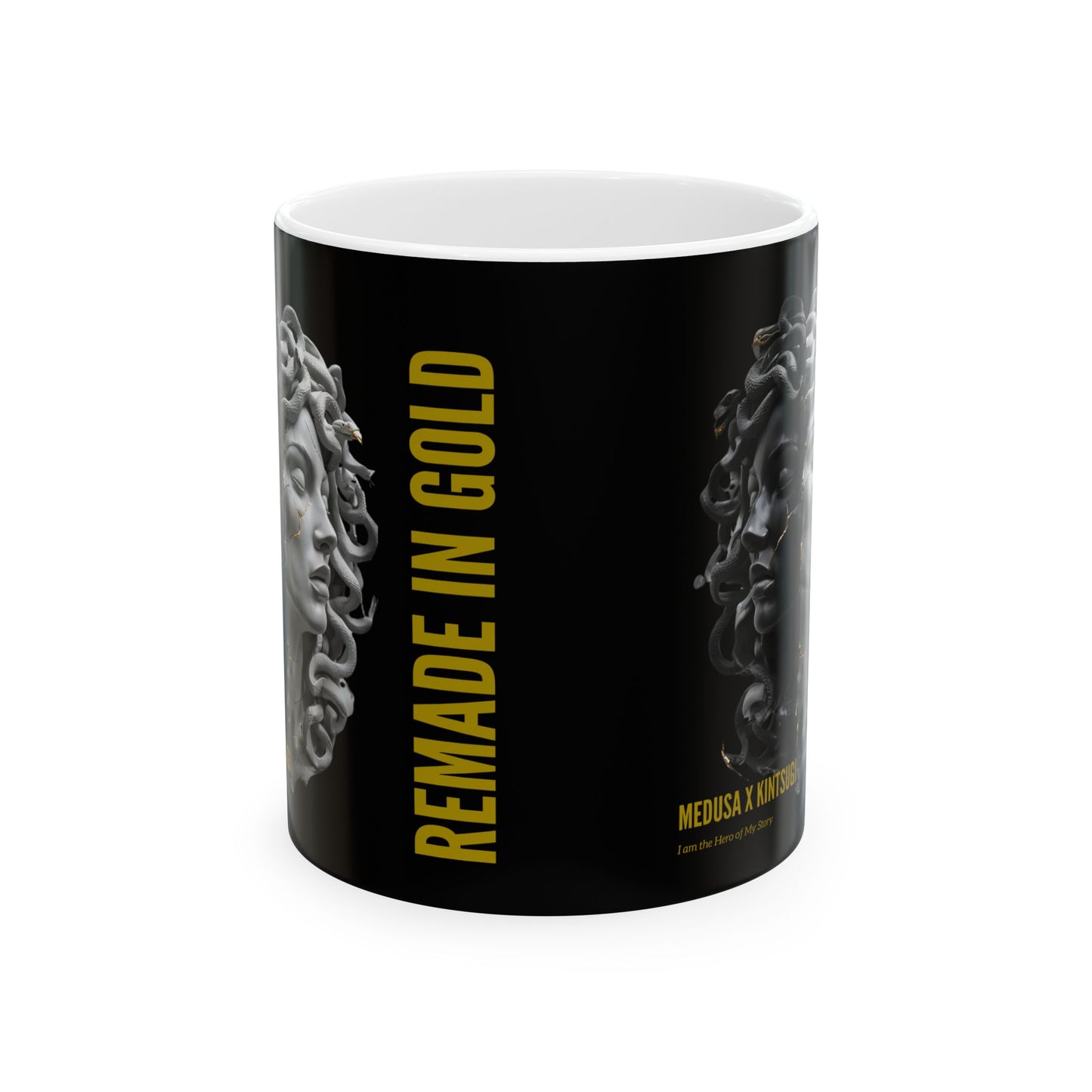 Remade in Gold™ Mug – Medusa x Kintsugi Art