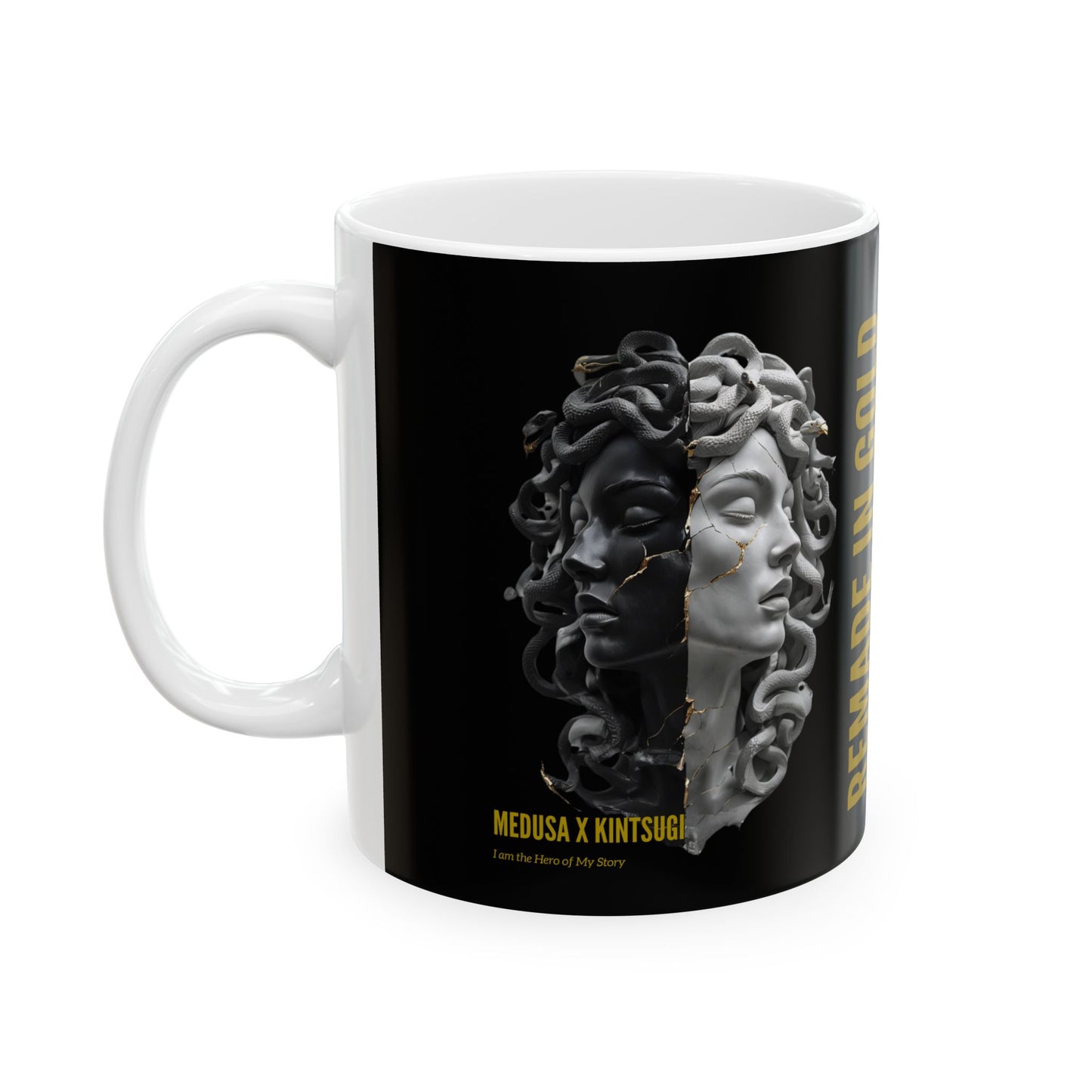 Remade in Gold™ Mug – Medusa x Kintsugi Art