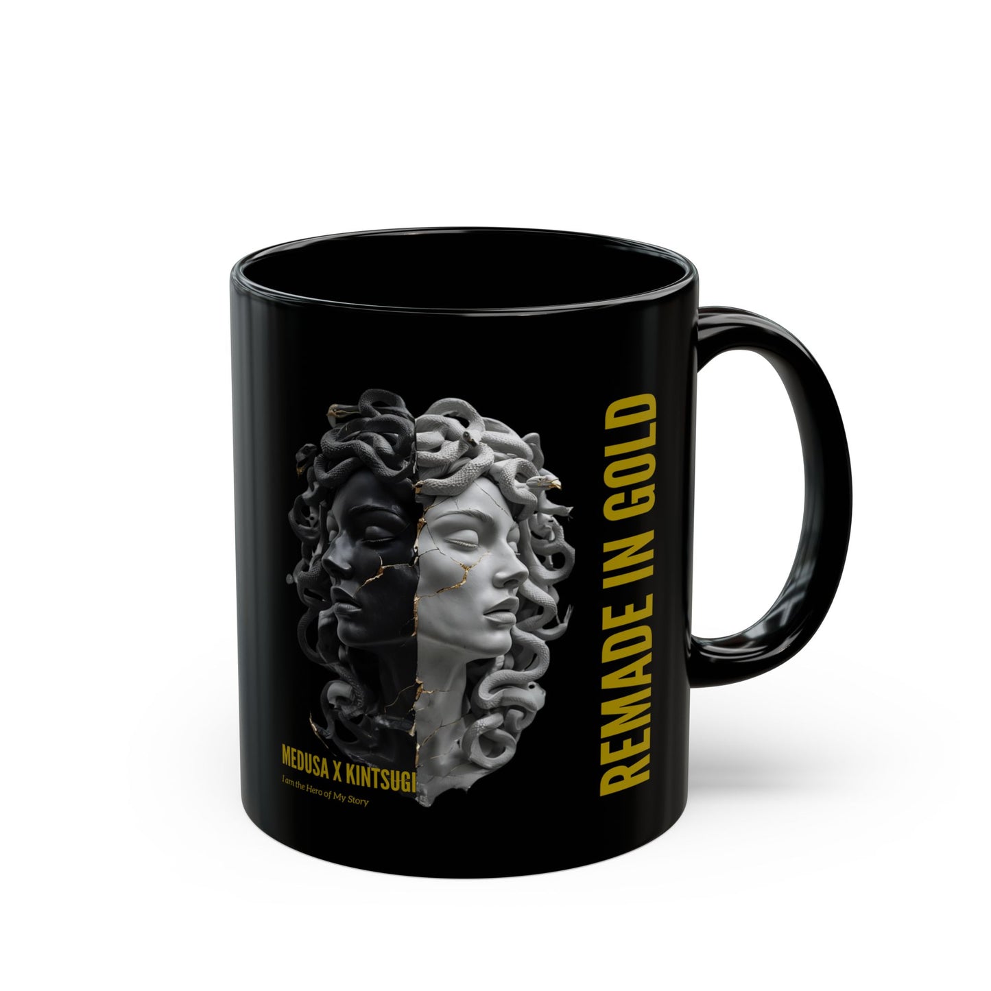Remade in Gold™ Mug – Medusa x Kintsugi Art