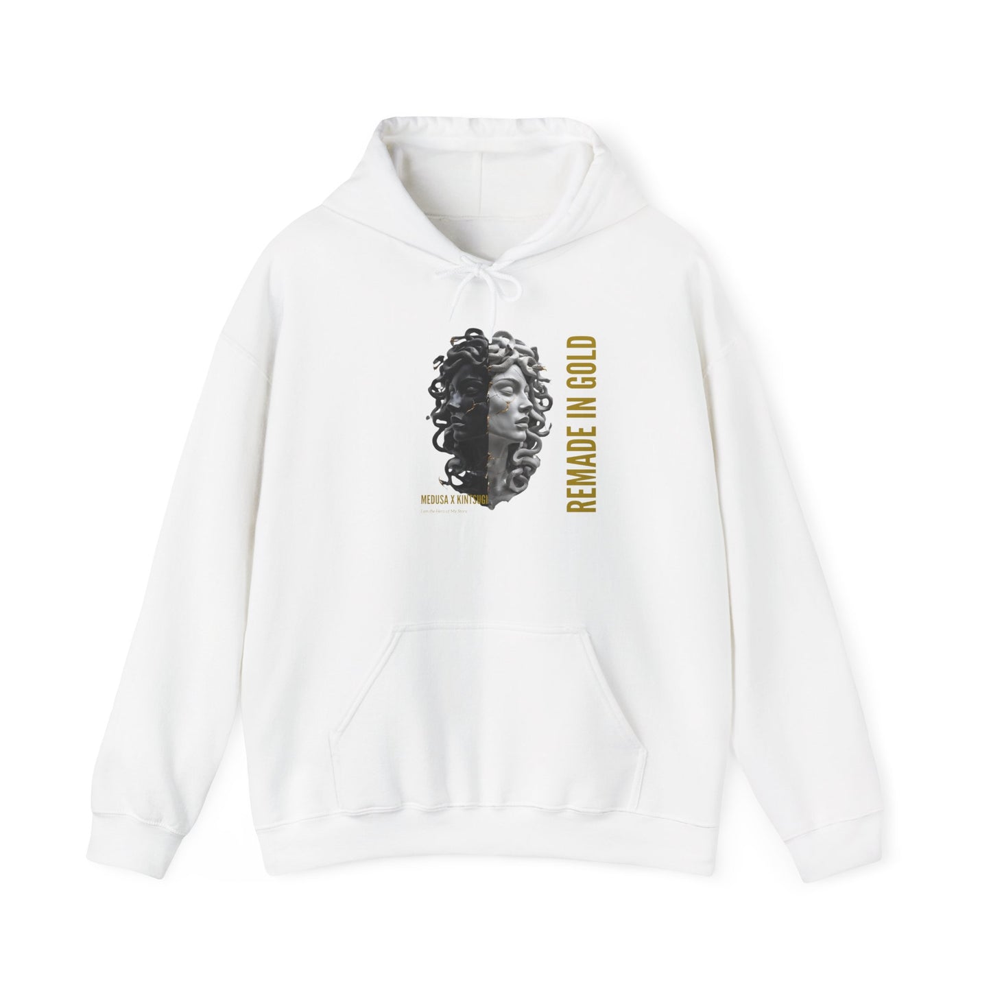 Remade in Gold™ Hoodie – Medusa x Kintsugi Artwear