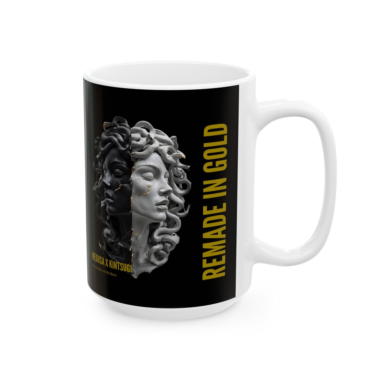 Remade in Gold™ Mug – Medusa x Kintsugi Art
