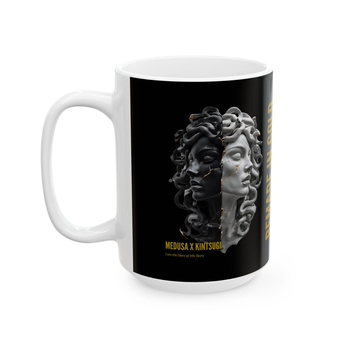Remade in Gold™ Mug – Medusa x Kintsugi Art