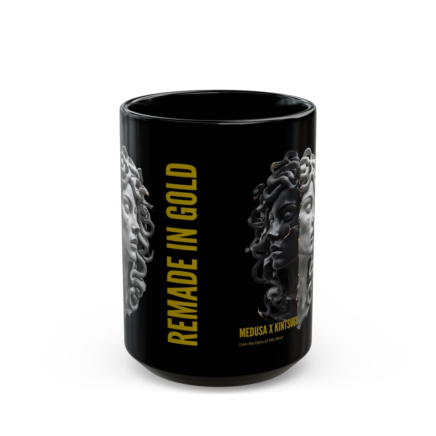Remade in Gold™ Mug – Medusa x Kintsugi Art