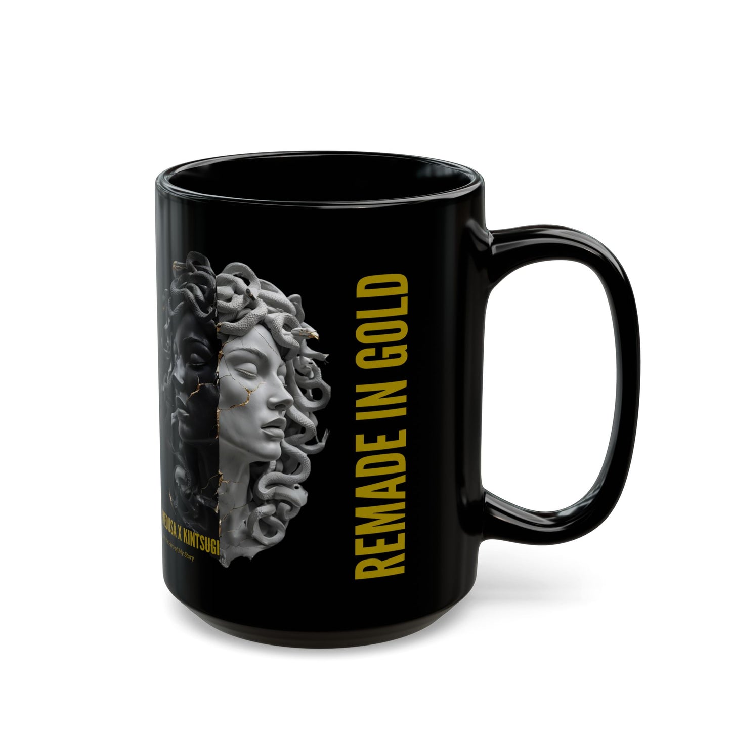 Remade in Gold™ Mug – Medusa x Kintsugi Art