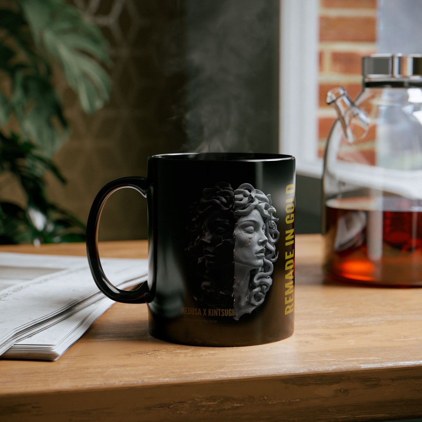 Remade in Gold™ Mug – Medusa x Kintsugi Art