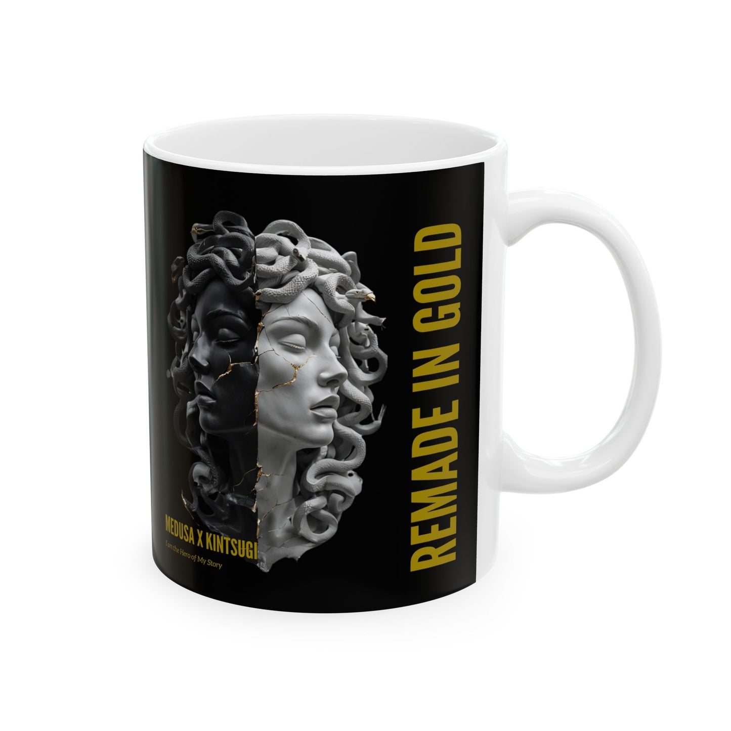 Remade in Gold™ Mug – Medusa x Kintsugi Art