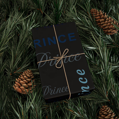 Prince, All Wrapped-up Wrapping Papers with Blue text