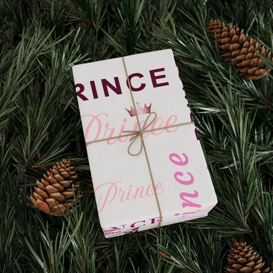 Prince, All Wrapped-up Wrapping Papers with Pink text