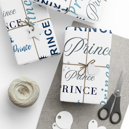 Prince, All Wrapped-up Wrapping Papers with Blue text