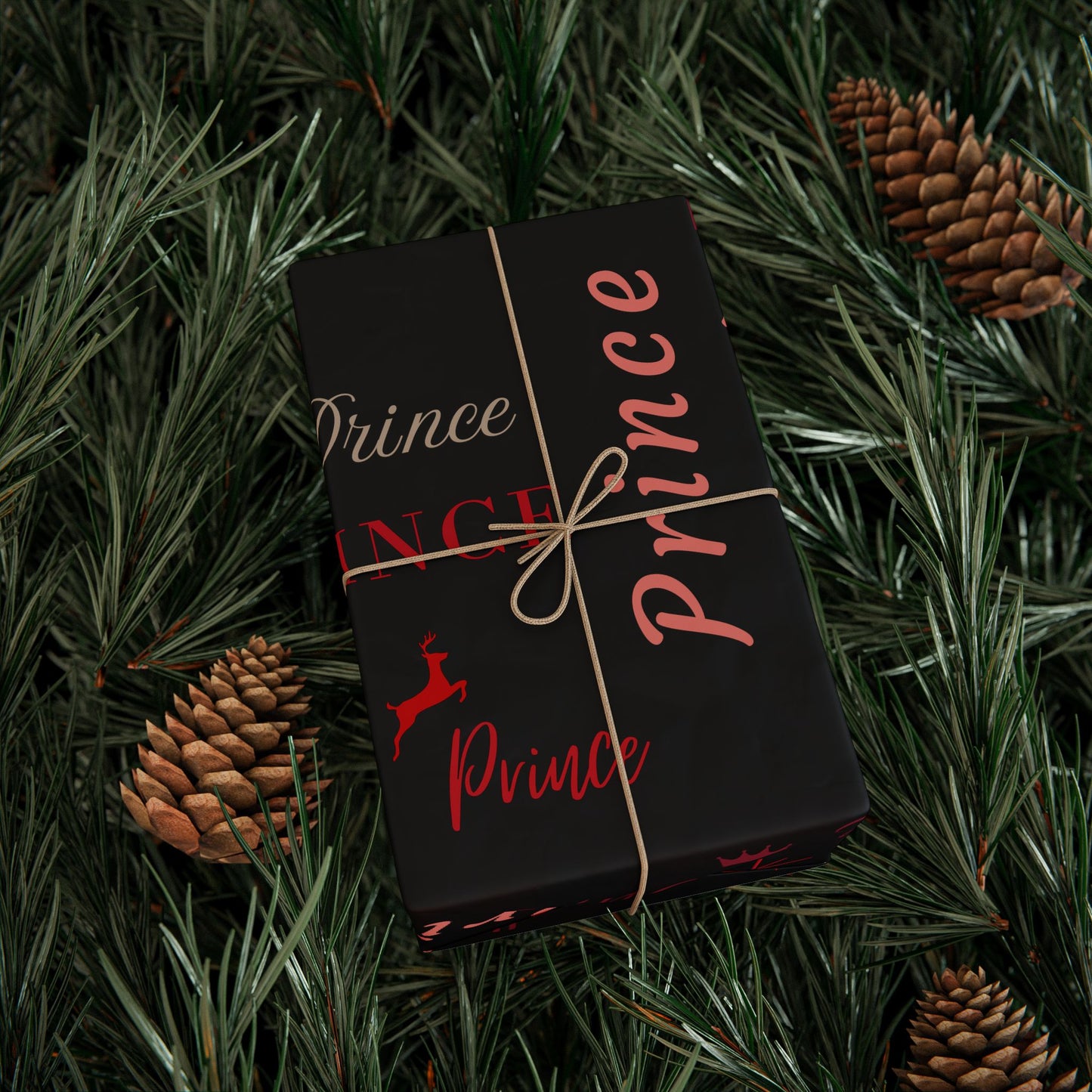 Prince, All Wrapped-up Wrapping Papers with Red text