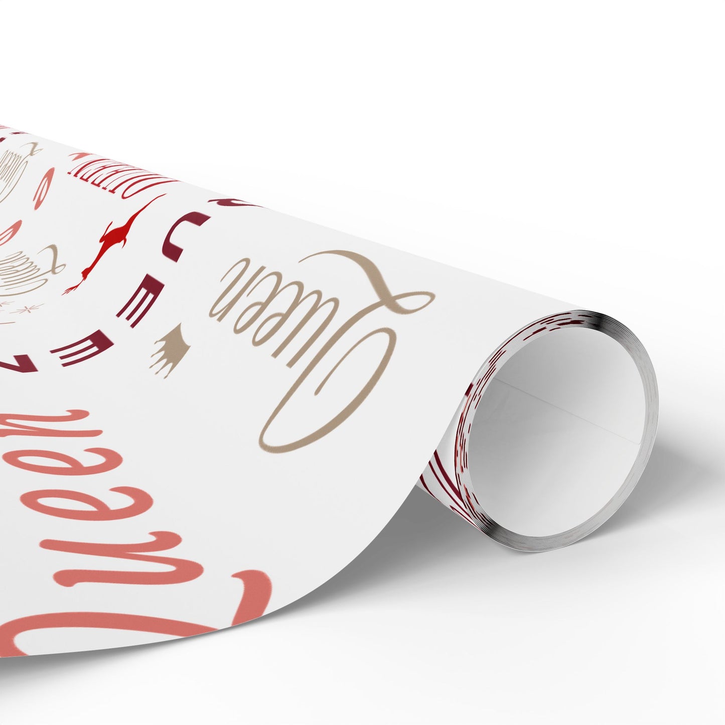 Queen, All Wrapped-up Wrapping Papers with Red text