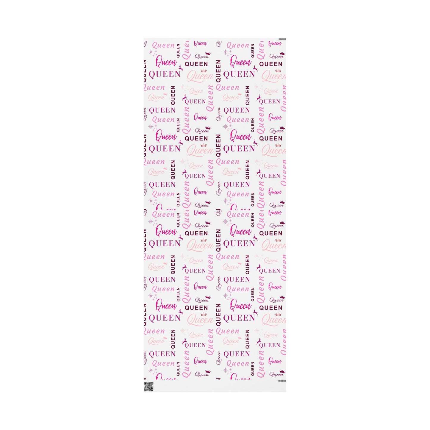 Queen, All Wrapped-up Wrapping Papers with Pink text