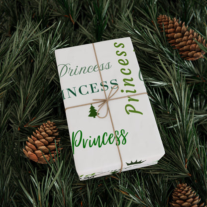 Princess, All Wrapped-up Wrapping Papers with Green text