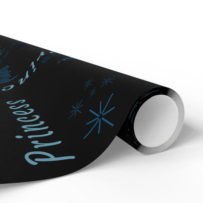 Princess, All Wrapped-up Wrapping Papers with Blue text