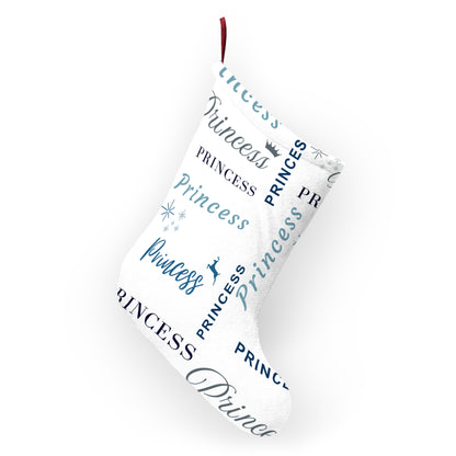 Christmas Stocking - Princess, All Wrapped-up with Blue text