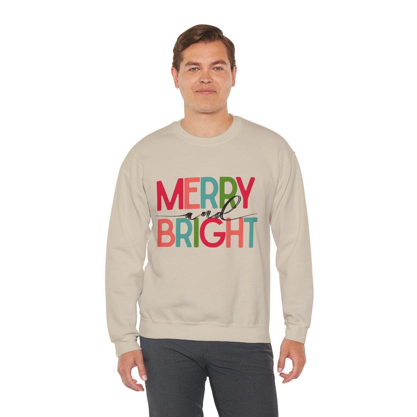 Merry and Bright Unisex Sweatshirt, light colors