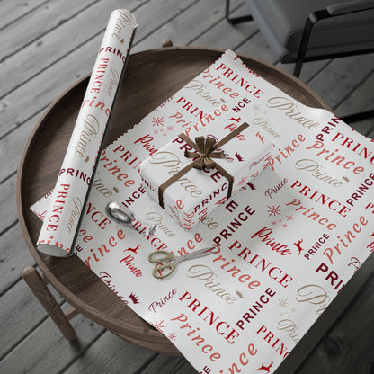 Prince, All Wrapped-up Wrapping Papers with Red text