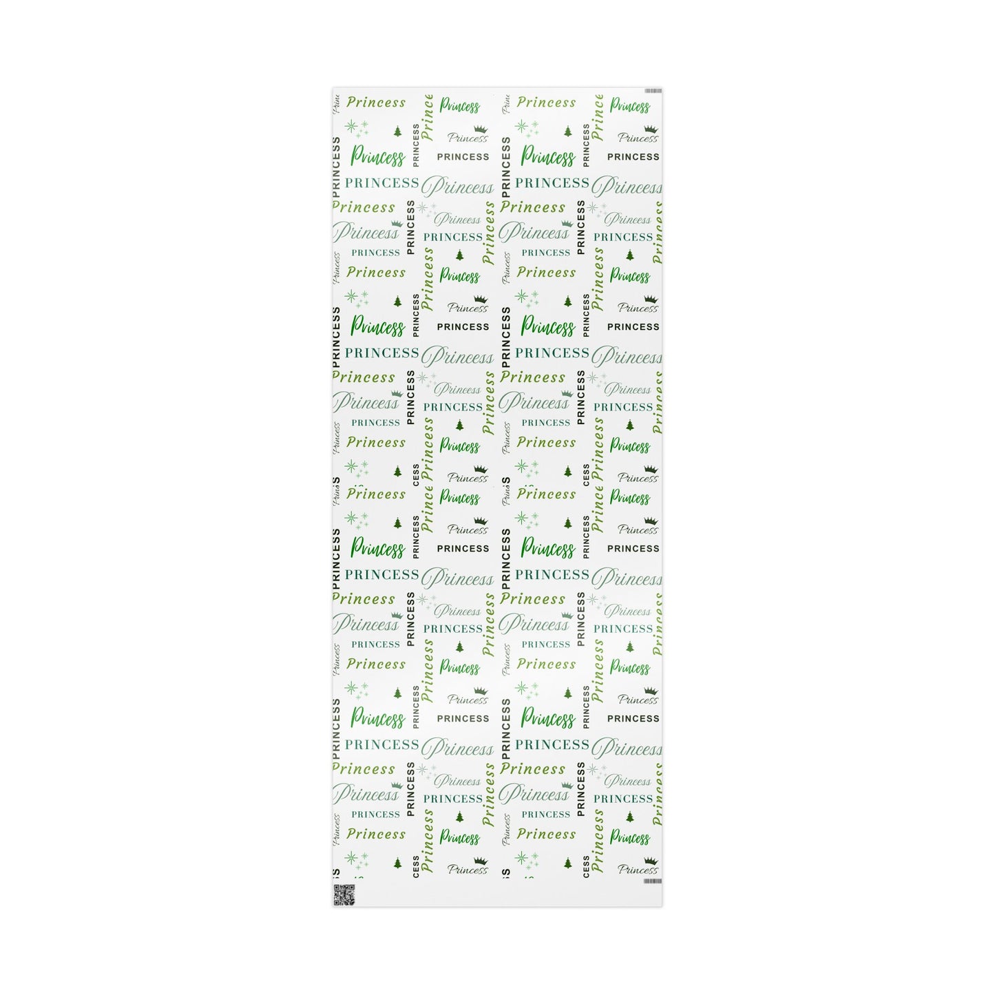 Princess, All Wrapped-up Wrapping Papers with Green text