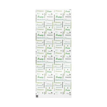 Princess, All Wrapped-up Wrapping Papers with Green text