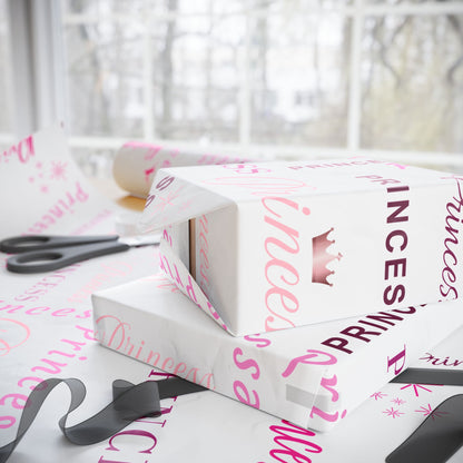 Princess, All Wrapped-up Wrapping Papers with Pink text