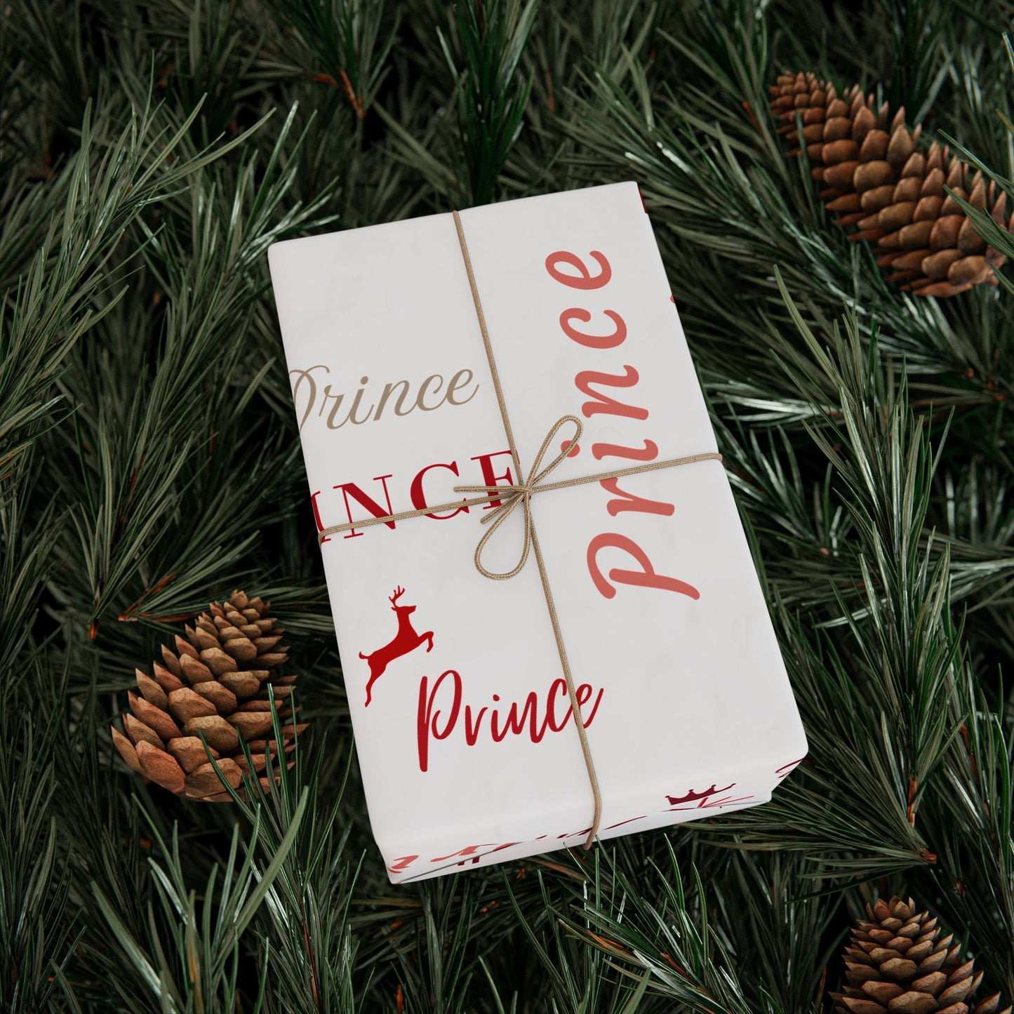 Prince, All Wrapped-up Wrapping Papers with Red text