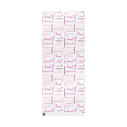 Princess, All Wrapped-up Wrapping Papers with Pink text