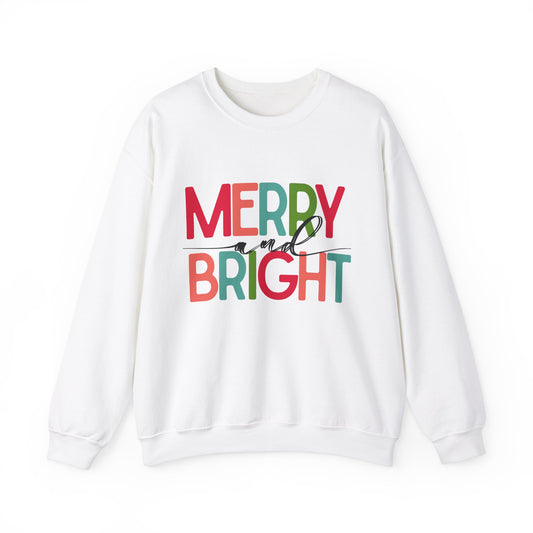 Merry and Bright Unisex Sweatshirt, light colors