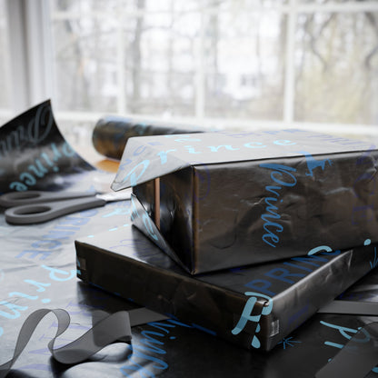 Prince, All Wrapped-up Wrapping Papers with Blue text