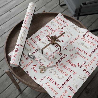 Prince, All Wrapped-up Wrapping Papers with Red text