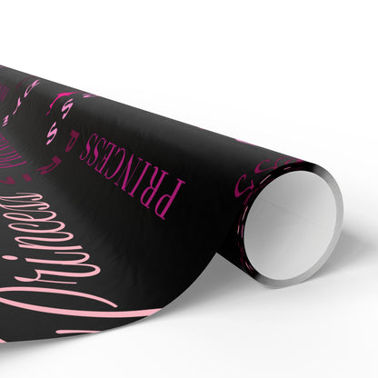 Princess, All Wrapped-up Wrapping Papers with Pink text