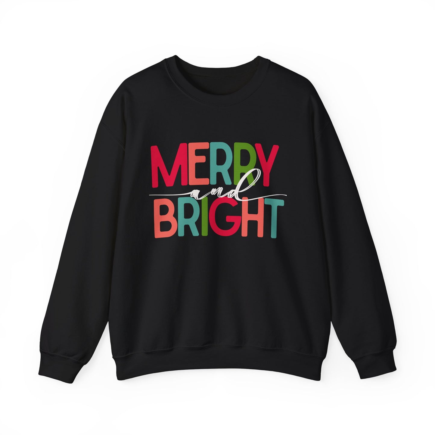 Merry and Bright Unisex Sweatshirt, Dark Colors