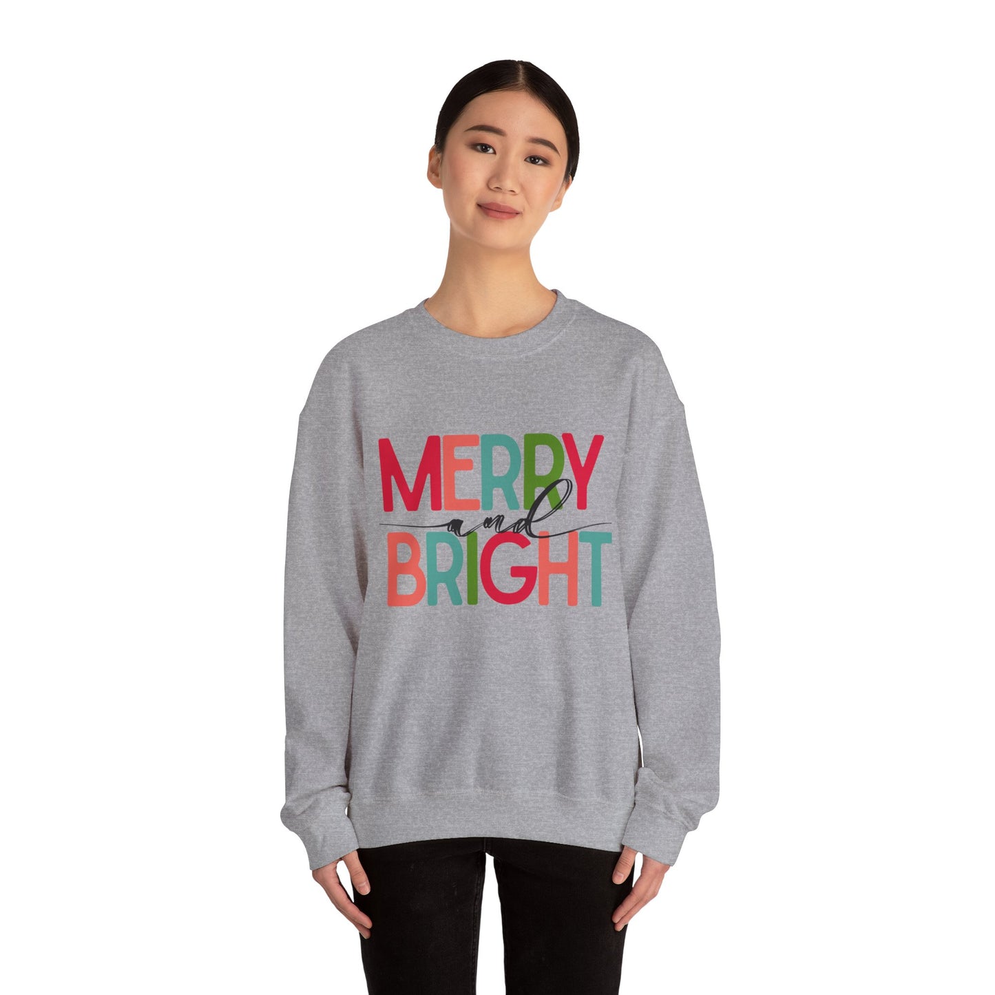 Merry and Bright Unisex Sweatshirt, light colors