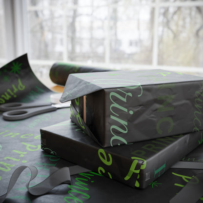 Prince, All Wrapped-up Wrapping Papers with Green text