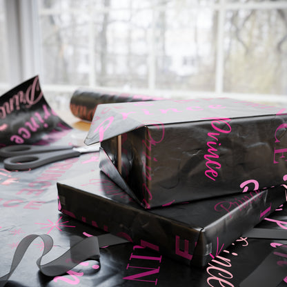 Prince, All Wrapped-up Wrapping Papers with Pink text