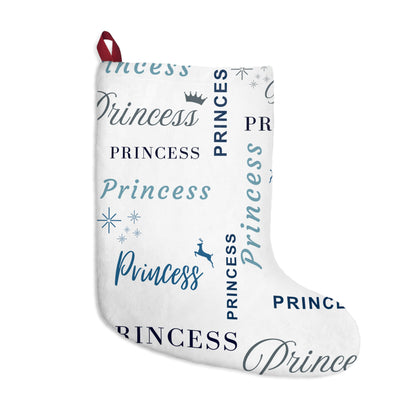 Christmas Stocking - Princess, All Wrapped-up with Blue text