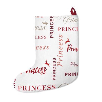 Christmas Stocking - Princess, All Wrapped-up with Red text