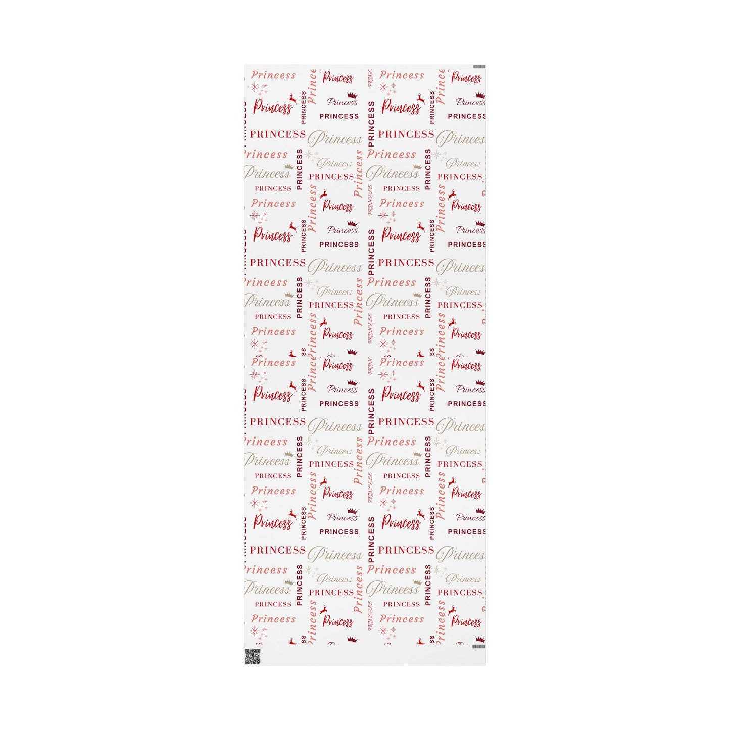 Princess All Wrapped-up Wrapping Papers with Red Text