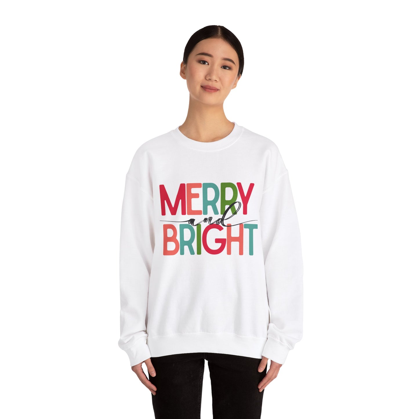 Merry and Bright Unisex Sweatshirt, light colors