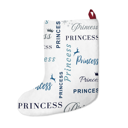 Christmas Stocking - Princess, All Wrapped-up with Blue text