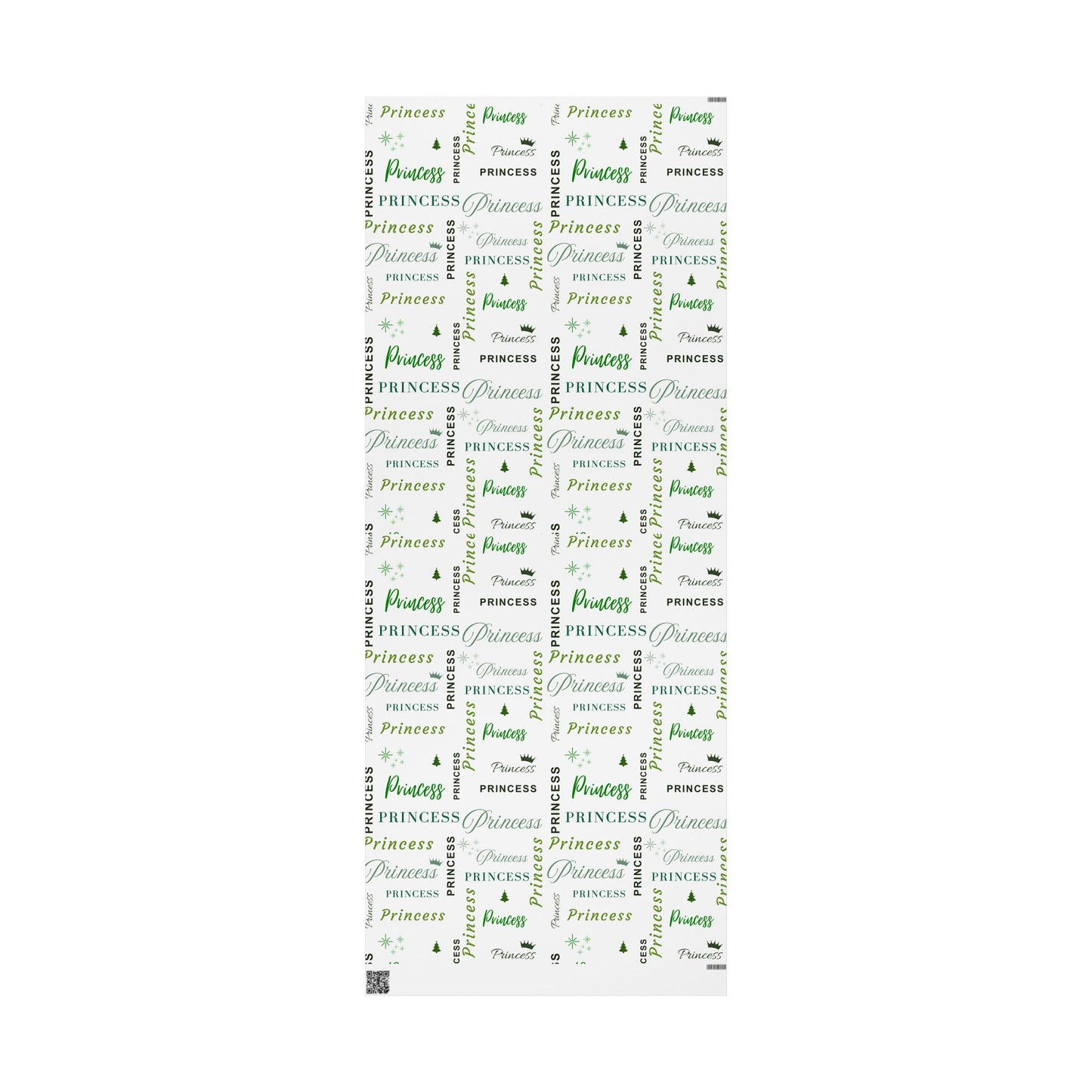 Princess, All Wrapped-up Wrapping Papers with Green text