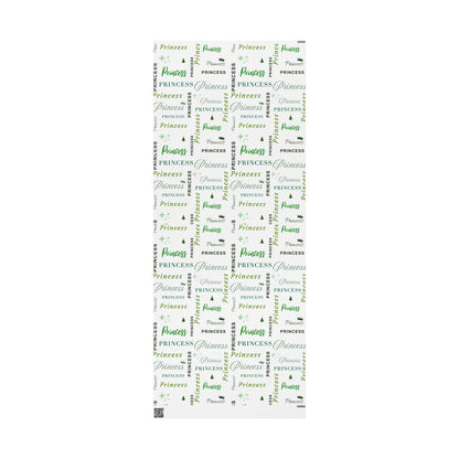 Princess, All Wrapped-up Wrapping Papers with Green text