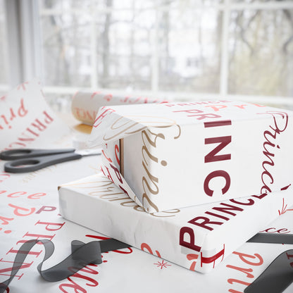 Prince, All Wrapped-up Wrapping Papers with Red text