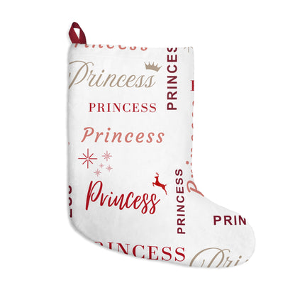 Christmas Stocking - Princess, All Wrapped-up with Red text