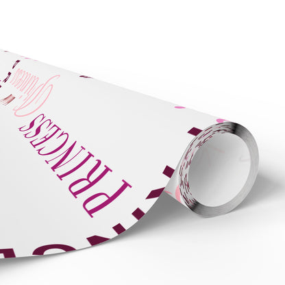 Princess, All Wrapped-up Wrapping Papers with Pink text