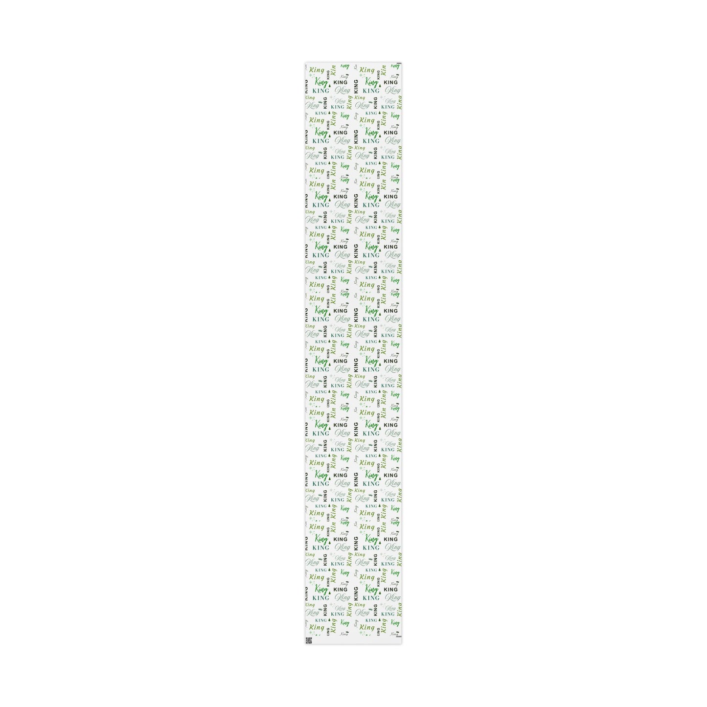 King, All Wrapped-up Wrapping Papers with Green text