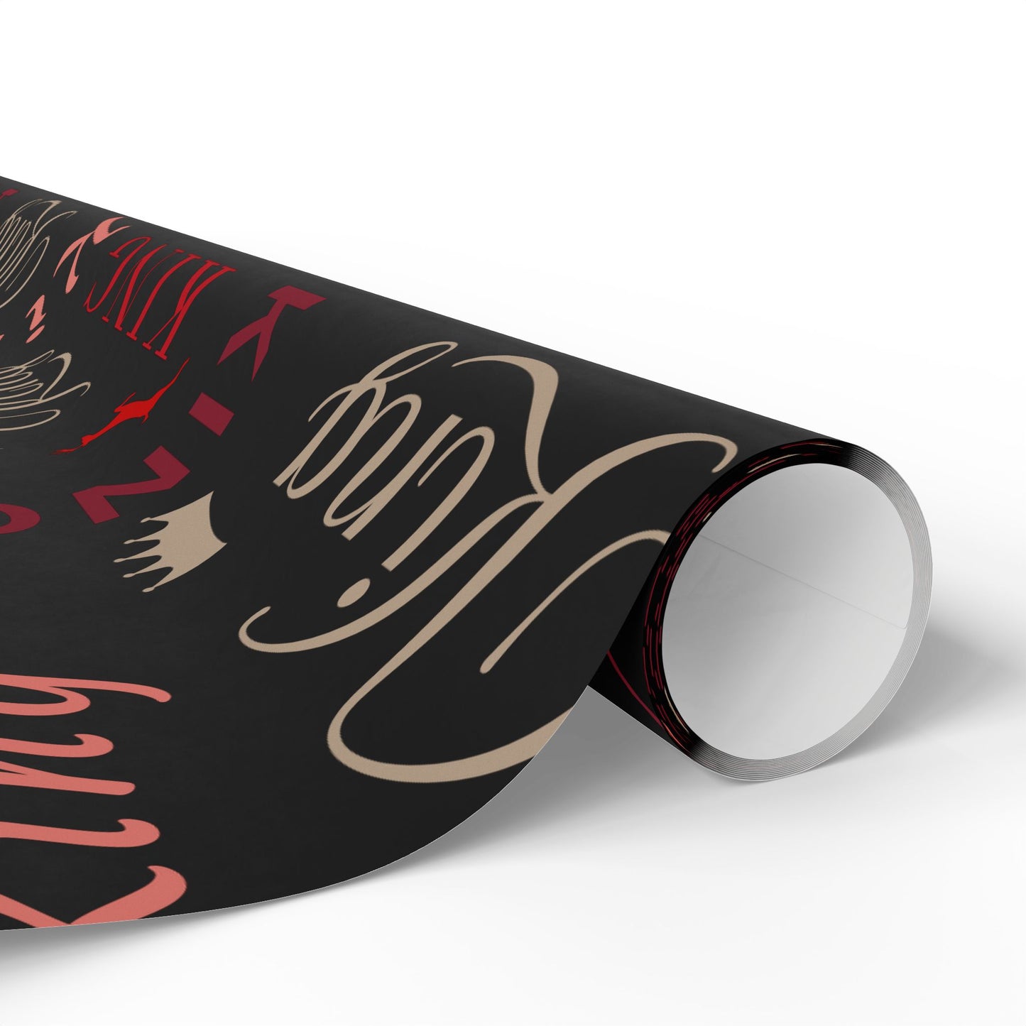 King, All Wrapped-up Wrapping Papers with Red text