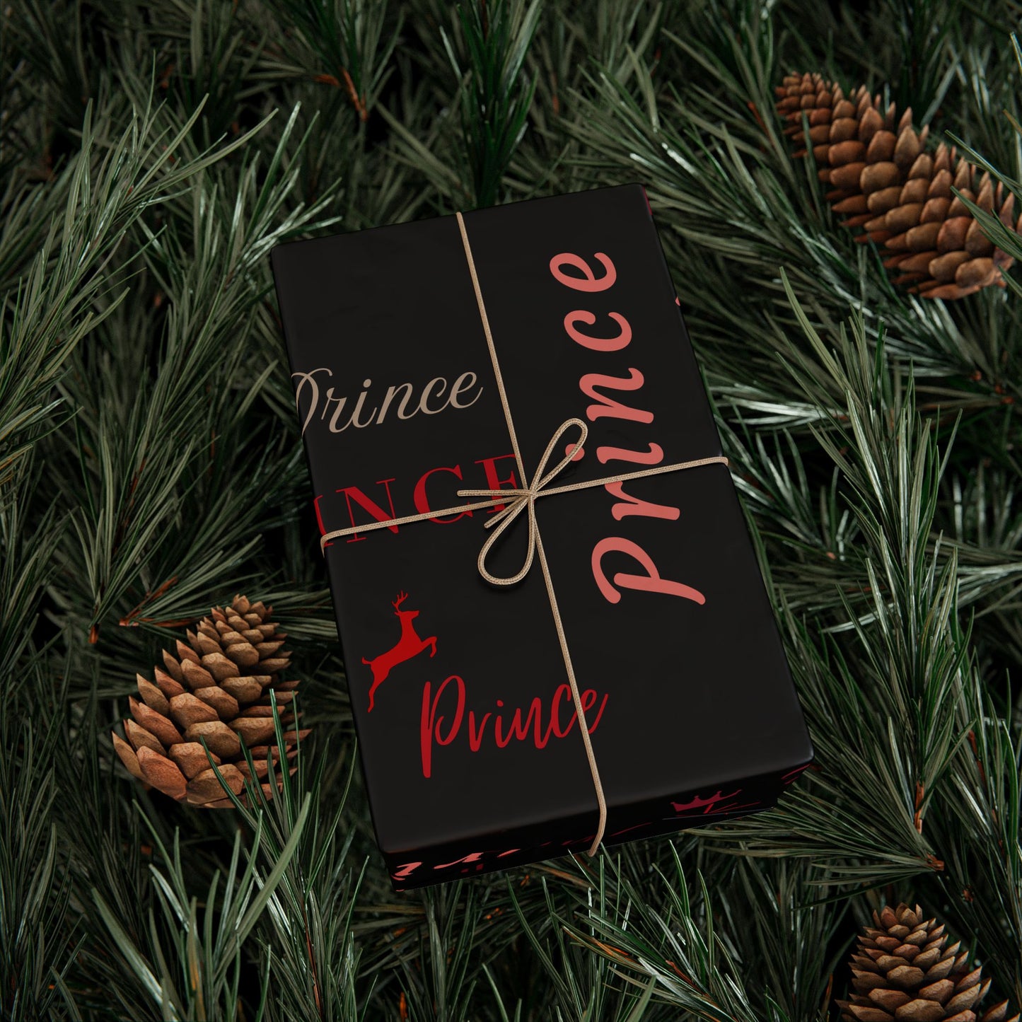 Prince, All Wrapped-up Wrapping Papers with Red text