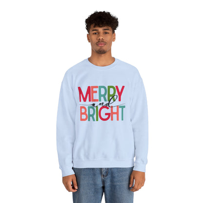 Merry and Bright Unisex Sweatshirt, light colors