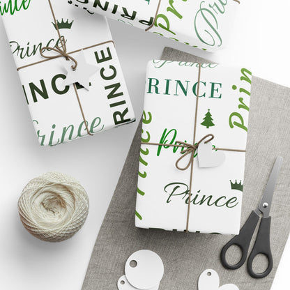 Prince, All Wrapped-up Wrapping Papers with Green text