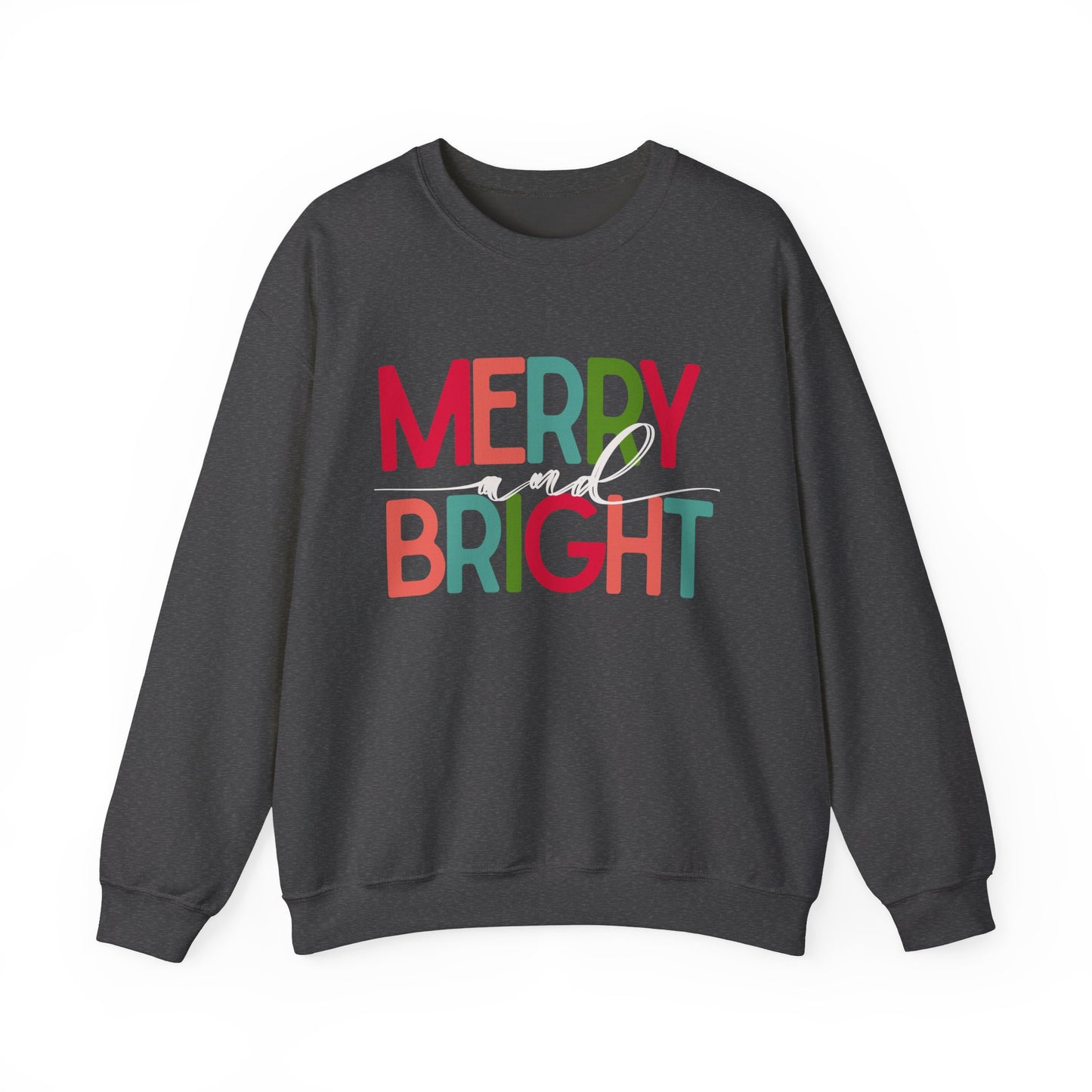 Merry and Bright Unisex Sweatshirt, Dark Colors